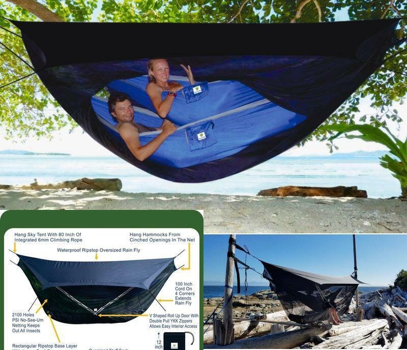 Hammock Bliss Sky Tent 2 A Revolutionary Person Waterproof and Bug Proof Hanging