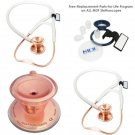 New -MDF Classic Cardiology Dual Head Stethoscope, Rose Gold / White
