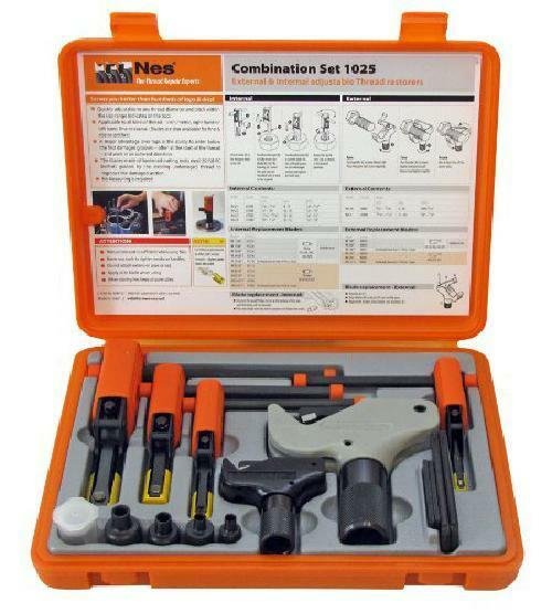 Nes NES1025 Universal External/Internal Thread Repair Set 6-Piece-Orange