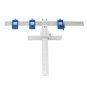 Drillpro Aluminum Aolly Inch/mm Cabinet Hardware Jig for Handles and Knobs Door