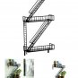 Wall Art Display Shelf shelves Fire Escape Home decor Storage Steel Rack Curio