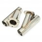 2.5 Inch 6.3mm Dual Exhaust Catback Down Pipe Cutout Valve System Electric Contr