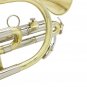 SLADE Brass Bb Mini Pocket Cornets Trumpet Kit for School Band with Case