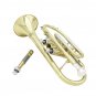 SLADE Brass Bb Mini Pocket Cornets Trumpet Kit for School Band with Case