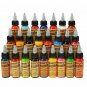 16pcs Colors Eternal Tattoo Ink Set Pigment Bottle Permanent Makeup Art 1OZ 30ml
