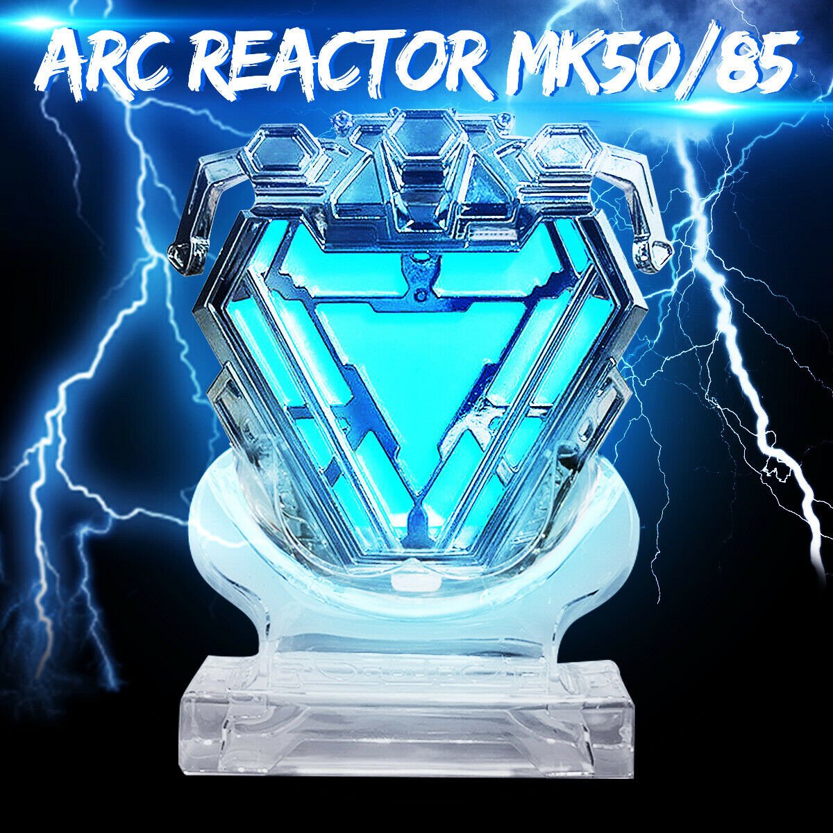 1:1 scale Tony Heart Chest Light Stark MK50 Arc Reactor LED Decor Nano Suit Armo