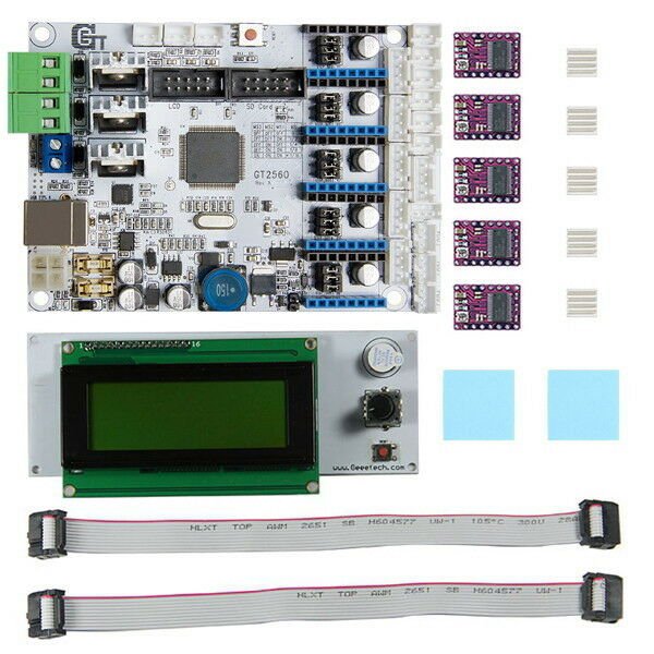 Original-Geeetech&Acirc;&reg; 3D Printer Motherboard GT2560 + DRV8825 Driver + LCD2004 Kit