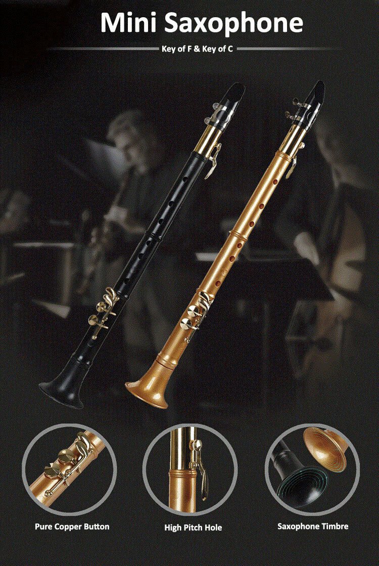 Mini Alto Saxophone Littlesax Copper Pocket Sax Musical Instrument with Bag