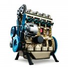New Metal Assembled Four-cylinder Inline Gasoline Engine Model KIT Birthday Gift