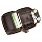 Bullcaptain Men RFID Blocking Secure Antimagnetic Genuine Leather 10 Card Slots