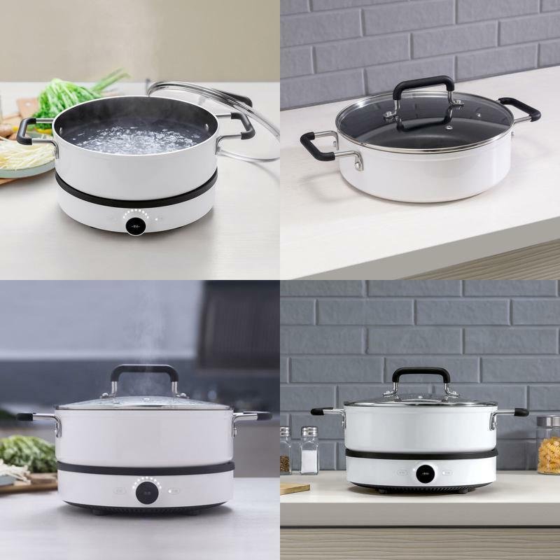 Original-Xiaomi Non-stick Stockpot Dishwasher Safe Aluminum Soup Pot Capacity 4L