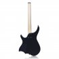 24 Frets Purple ASH body Solid Flame Maple Top Neck Fingerboard Electric Guitar