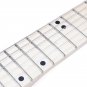 24 Frets Purple ASH body Solid Flame Maple Top Neck Fingerboard Electric Guitar