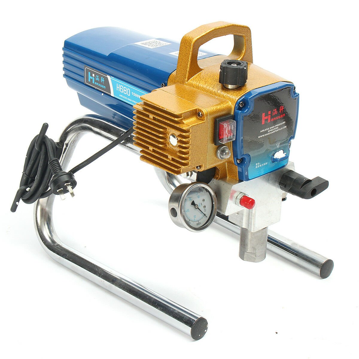 220V/50Hz 1500W H680 High Pressure Airless Wall Paint Spray Gun Sprayer