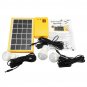 Solar Power Panel Generator Kit 5V USB Charger Home System with 3 LED Bulbs Ligh