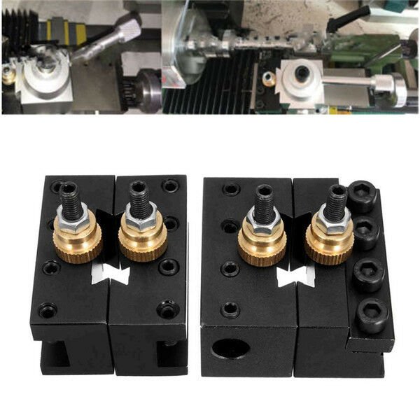 4pcs Mini Lathe Cut Off Blade Toolholders Set For Quick Change Tool Post Holder