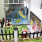 Hoomeda DIY Wood Dollhouse Miniature With LED Furniture Cover Music Happy Togeth