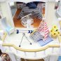 Hoomeda DIY Wood Dollhouse Miniature With LED Furniture Cover Music Happy Togeth