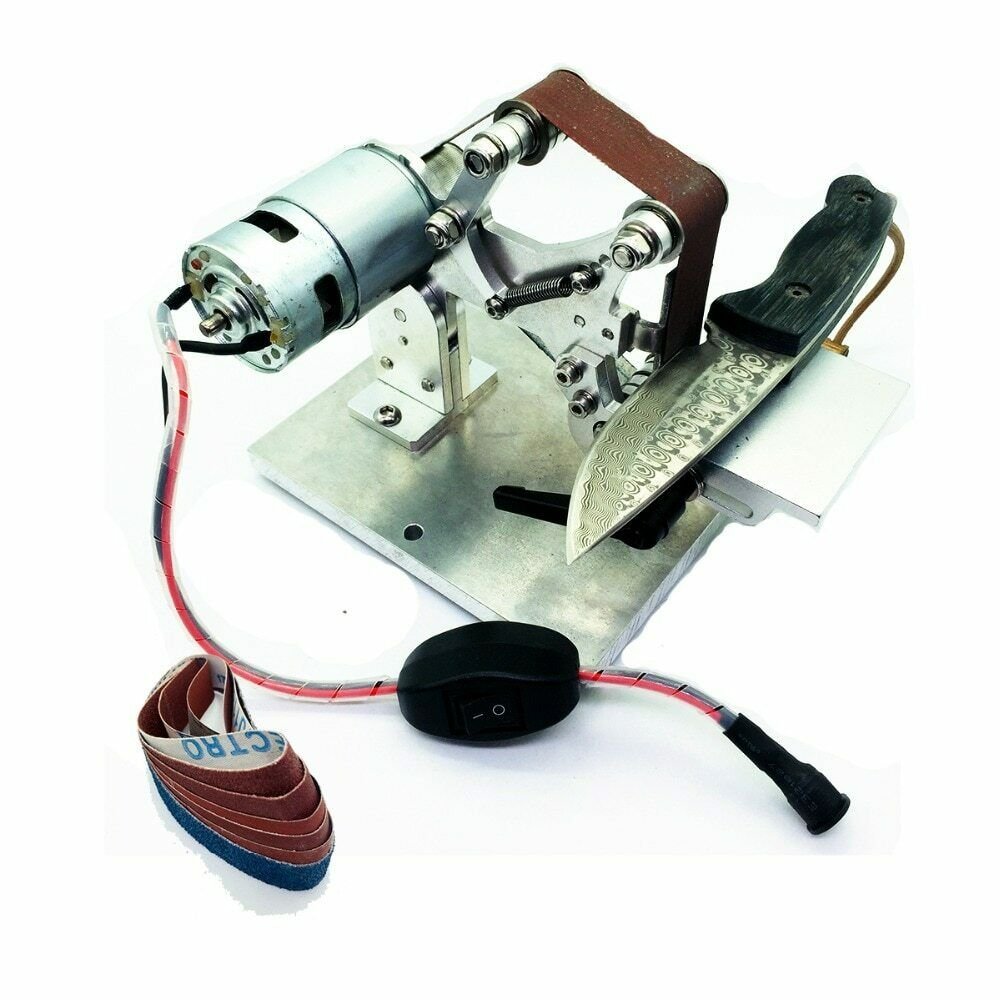 5th version Electric Mini Abrasive Belt machine work sharp knife sharpener sharp
