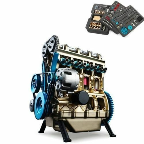 Teching Four-Cylinder Engine Full Aluminium Alloy Model Collection
