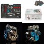 Teching Four-Cylinder Engine Full Aluminium Alloy Model Collection