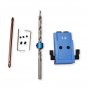 Woodworking Tool Pocket Hole Jig with Toggle Clamp and Step Drill Bit