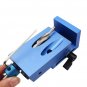 Woodworking Tool Pocket Hole Jig with Toggle Clamp and Step Drill Bit