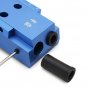 Woodworking Tool Pocket Hole Jig with Toggle Clamp and Step Drill Bit