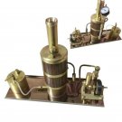 Boiler Model 2019 Marine Steam Engine Kit suitable with level gauge combustion