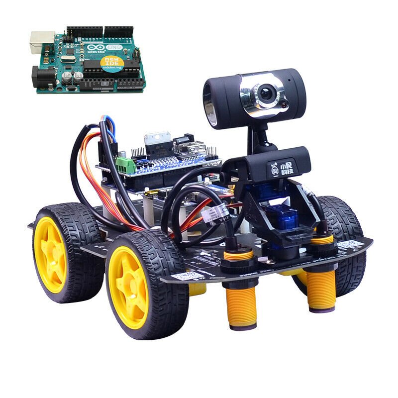 Xiao R DIY Smart Robot Wifi Video Control Car with Camera Gimbal Arduino UNO R3