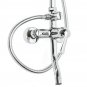 Chrome Brass Shower Head Set Supercharged Hot Cold Shower Faucet with Hand Showe