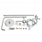 Chrome Brass Shower Head Set Supercharged Hot Cold Shower Faucet with Hand Showe