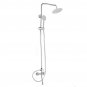 Chrome Brass Shower Head Set Supercharged Hot Cold Shower Faucet with Hand Showe