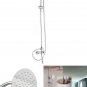 Chrome Brass Shower Head Set Supercharged Hot Cold Shower Faucet with Hand Showe