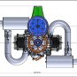 DLE 200CC 2 Stork DLE200 Gasoline Engine for Paramotor (Premium Muffler Version)