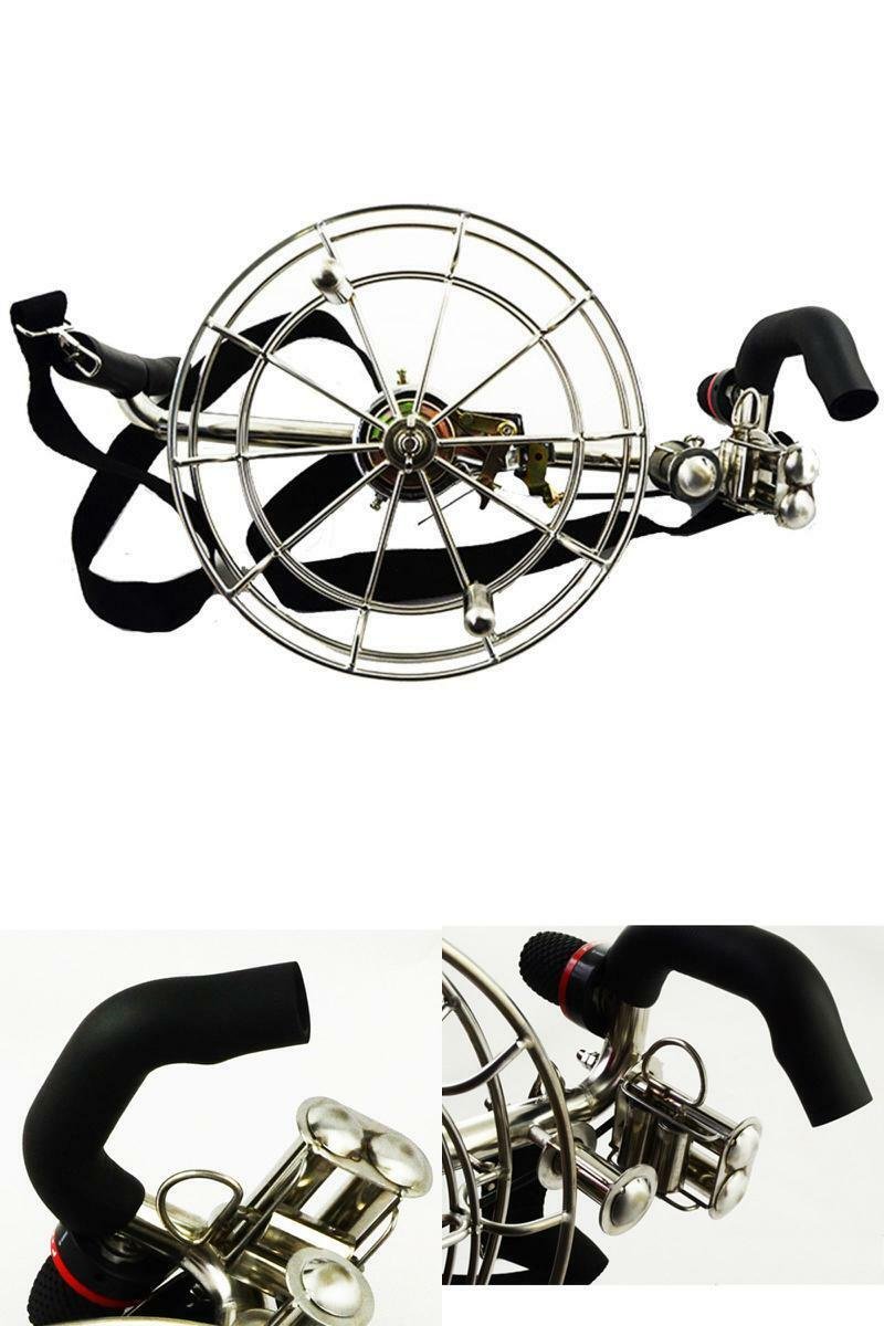 PROFESSIONAL 11" Strong Stainless Kite Line Winder Reel Brakes Control Adult Men
