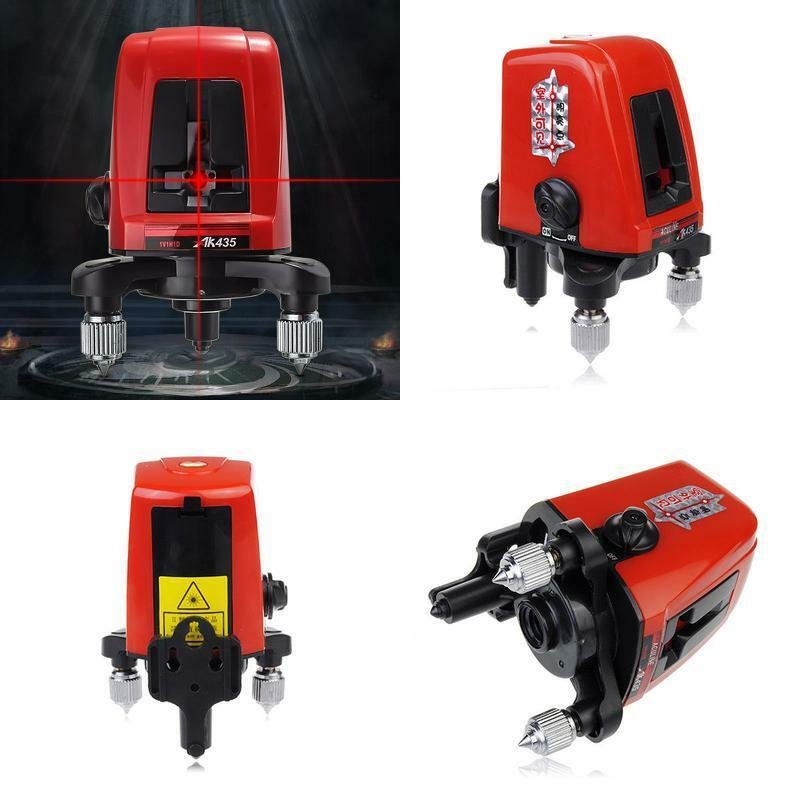 ACULINE AK435 360degree Self Leveling Cross Laser Level Red 2 Line 1 Point
