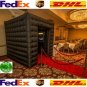 Inflatable 7.8ft Cube Photo Booth Tent 2 Doors Photobooth with Door Covers Black