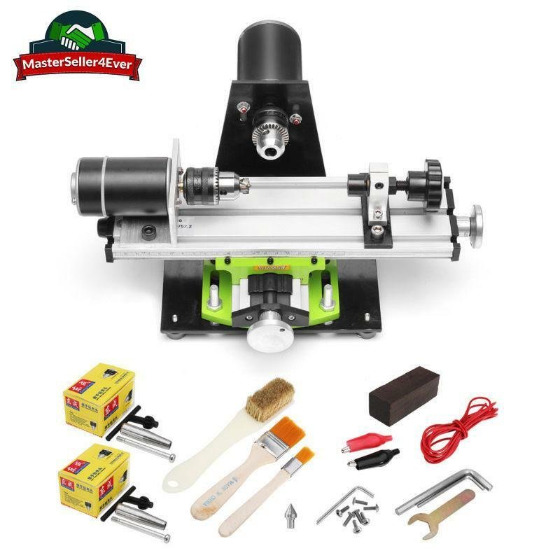 Raitool 220V Mini Beads Lathe Machine Household Lathe DIY Wood Beads Wood Workin