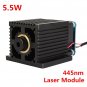 EleksMaker® LA03-5500 445nm 5500mW Blue Laser Module With Heat Sink For DIY Lase