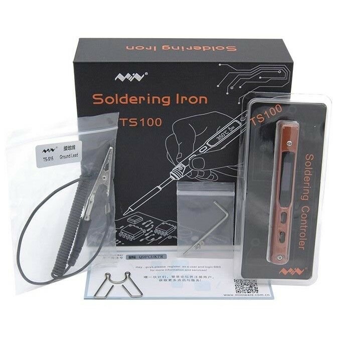 MINI UpGrade TS100 Digital OLED Programable Interface DC5525 Soldering Iron Stat