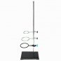 60cm Height Laboratory Iron Stand Support Flask Condenser Clamp Clip Set