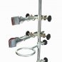 60cm Height Laboratory Iron Stand Support Flask Condenser Clamp Clip Set