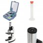 28Pcs Portable Educational Microscope Kit Biological Microscope Gift for Kids 10