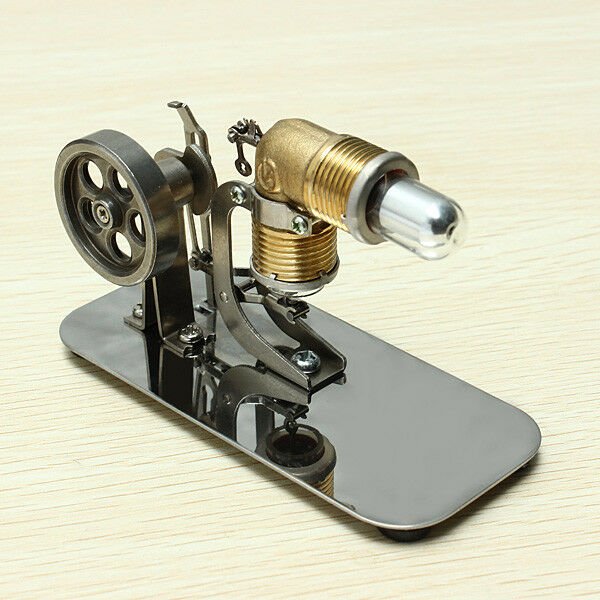 Mini Hot Air Stirling Engine Motor Model Educational Toy Kits
