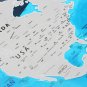 Travel World Scratch Map Ocean Scratch Off Foil Layer Coating World Deluxe Scratch Map 59.4x82.5CM