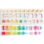3 IN 1 Wooden Preschool Learning Montessori Math Counting Board Toys for Children Gift