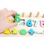 3 IN 1 Wooden Preschool Learning Montessori Math Counting Board Toys for Children Gift