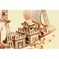 Robotime TG307 Communication Boat 3D Puzzle DIY Hand-assembled Wooden Sailing Model Toy