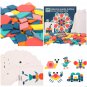 180 Pcs Colorful Creative Multi-Shape Puzzle Develop Thinking Ability Educational Toy with Bag for K